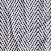 Blue Ikat Printed Fabric Online For Dress
